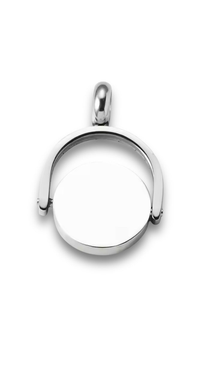 Rotatable Date Necklace | QR Code Engravable