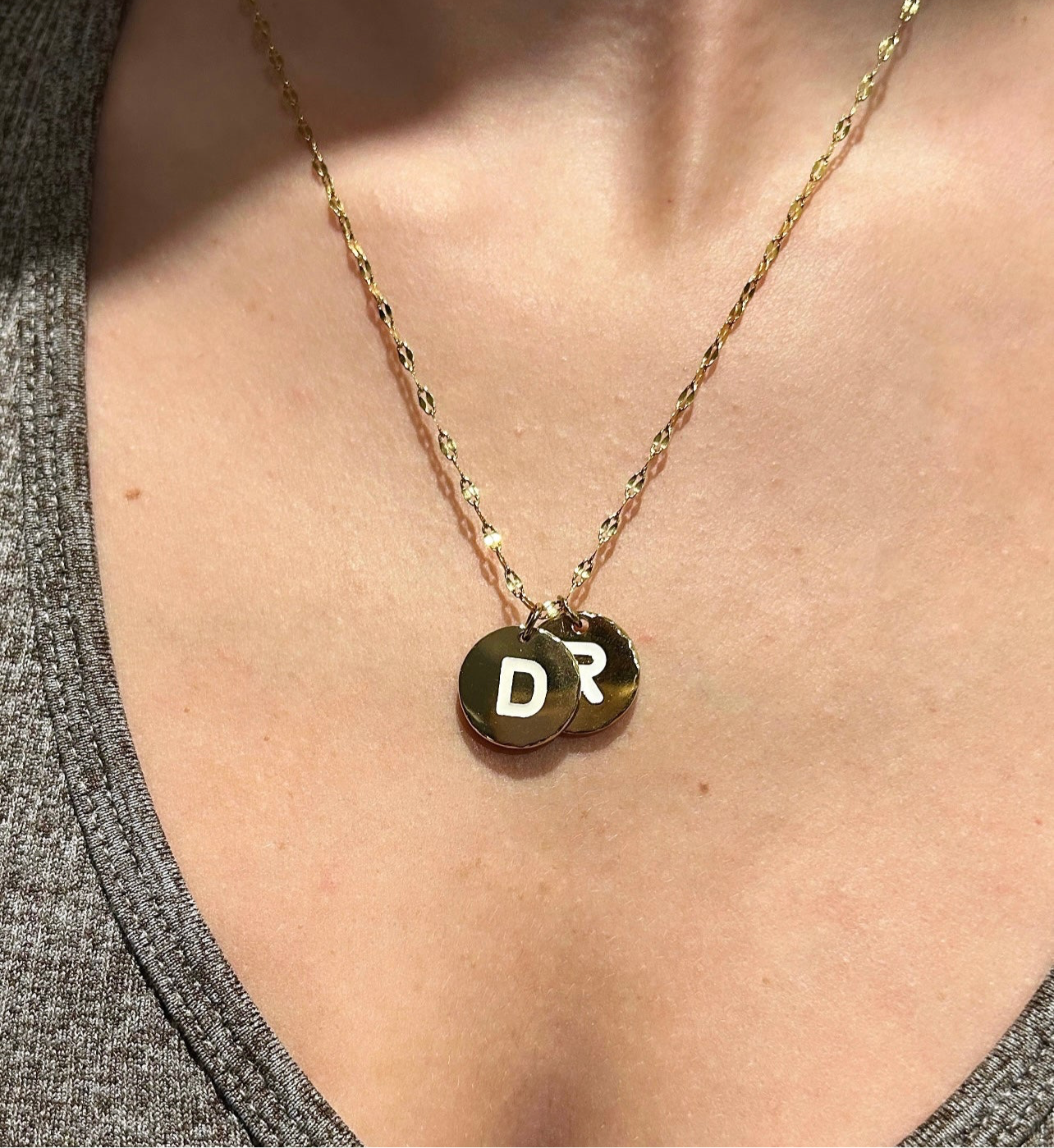 Gold Initial Pendant