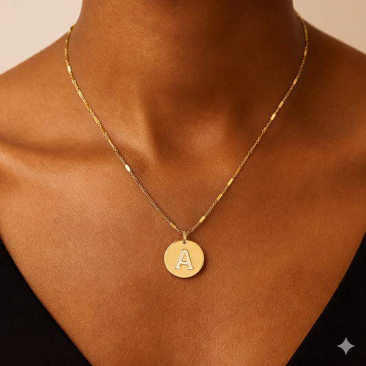 Gold Initial Pendant