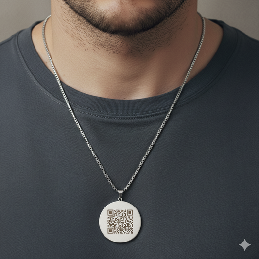 Lord of Moon Necklace | QR Code Engravable