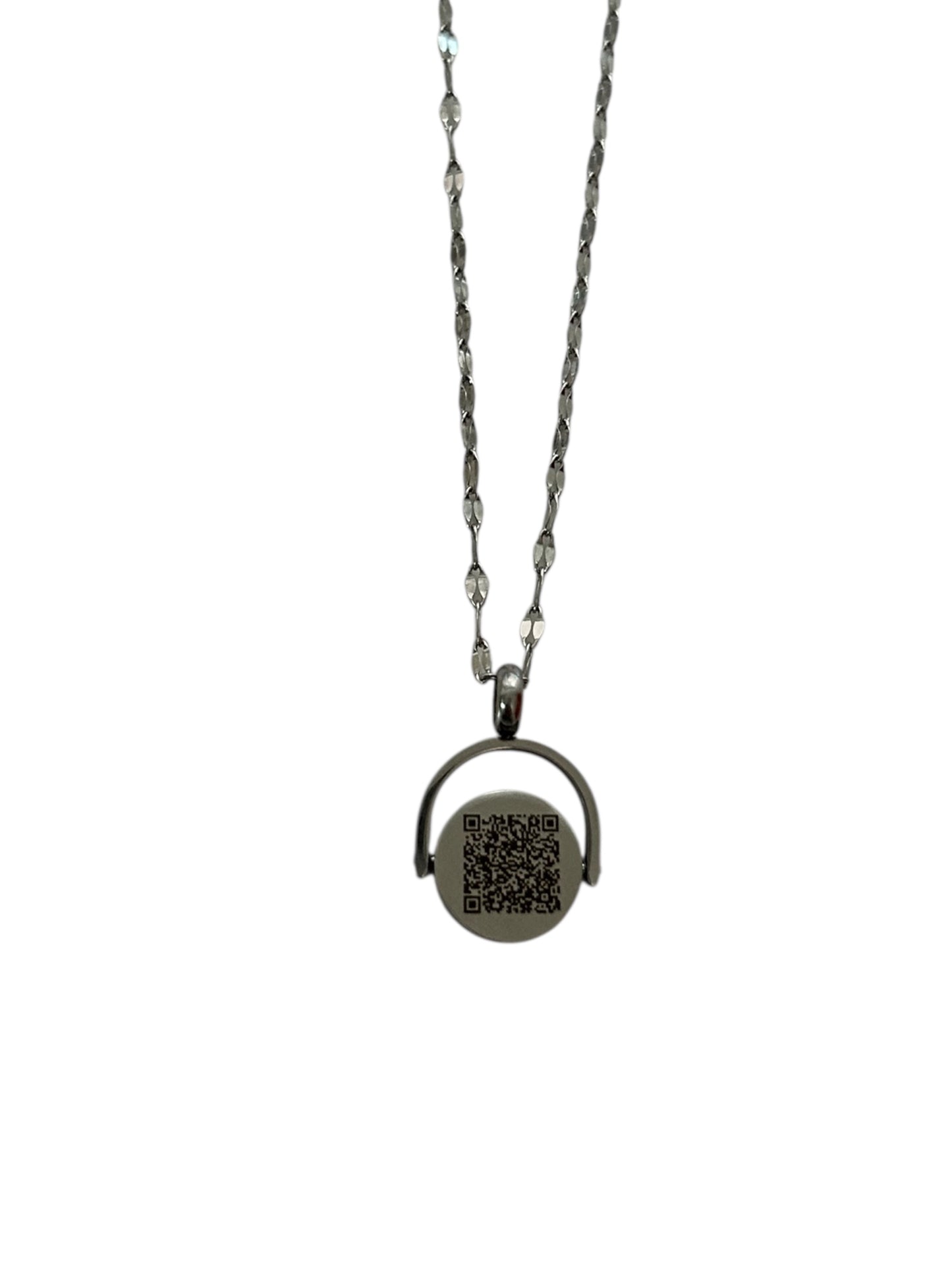 Rotatable Date Necklace | QR Code Engravable