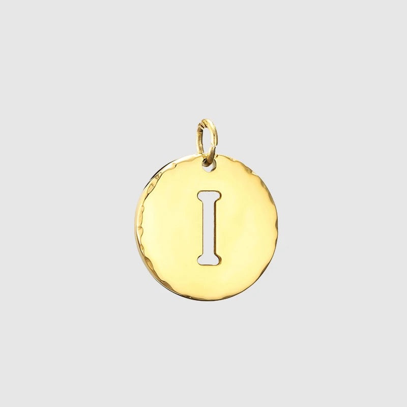 Gold Initial Necklace | QR Code Engravable