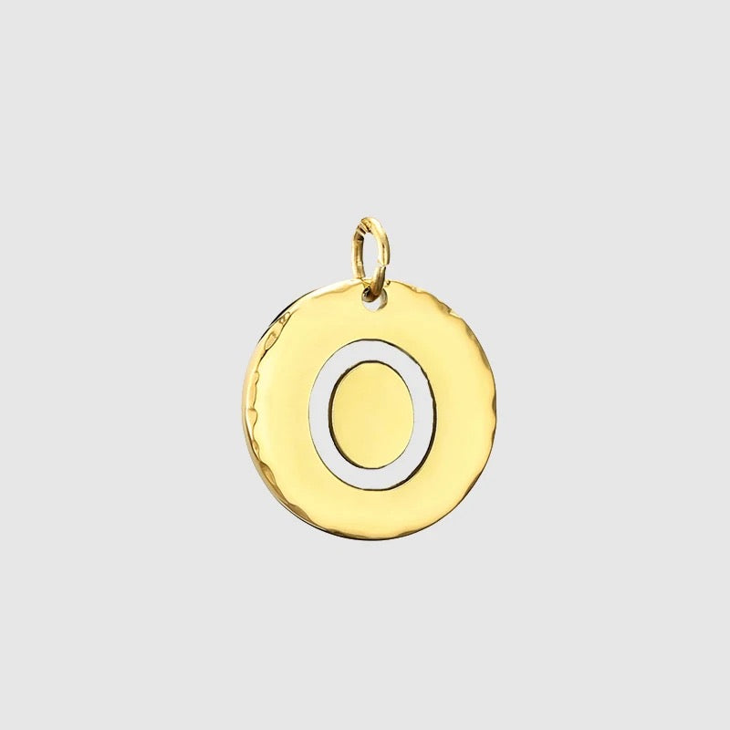 Gold Initial Necklace | QR Code Engravable