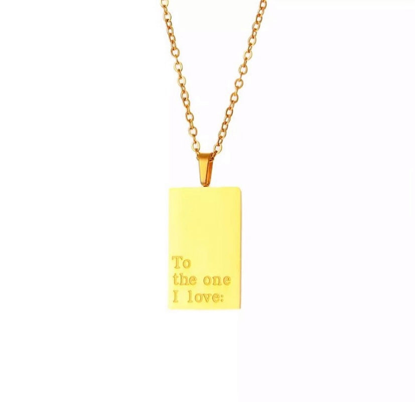 The Etoilé 'Love' Necklace | QR Code Engravable