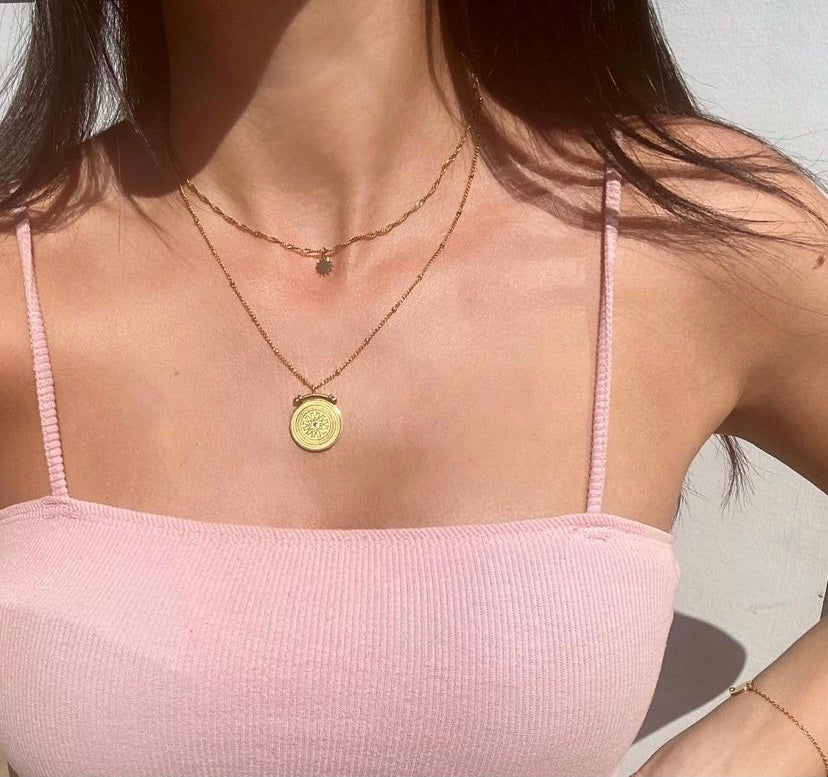 Luna Moon Necklace | QR Code Engravable