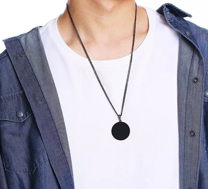 Large Classic Necklace | QR Code Engravable