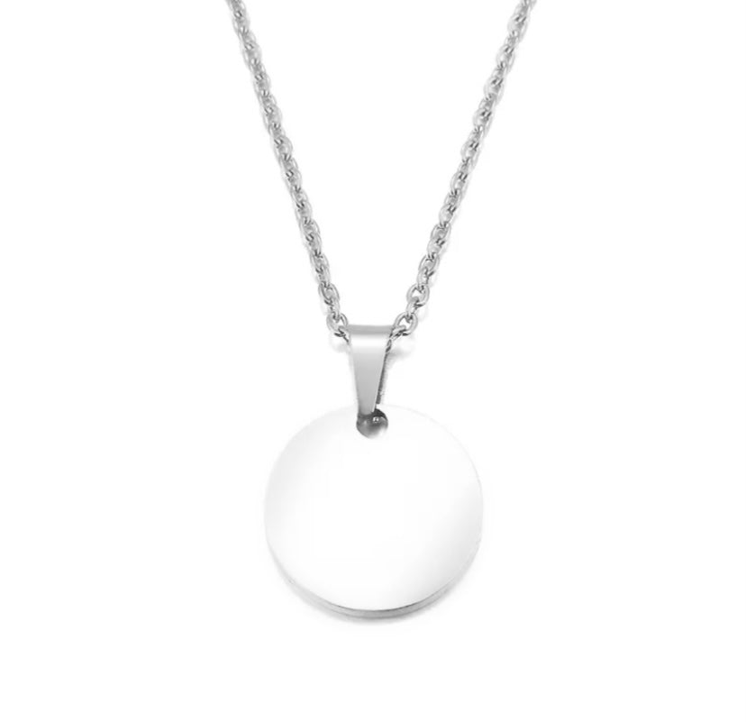 The Classic Pendant Necklace | QR Code Engravable