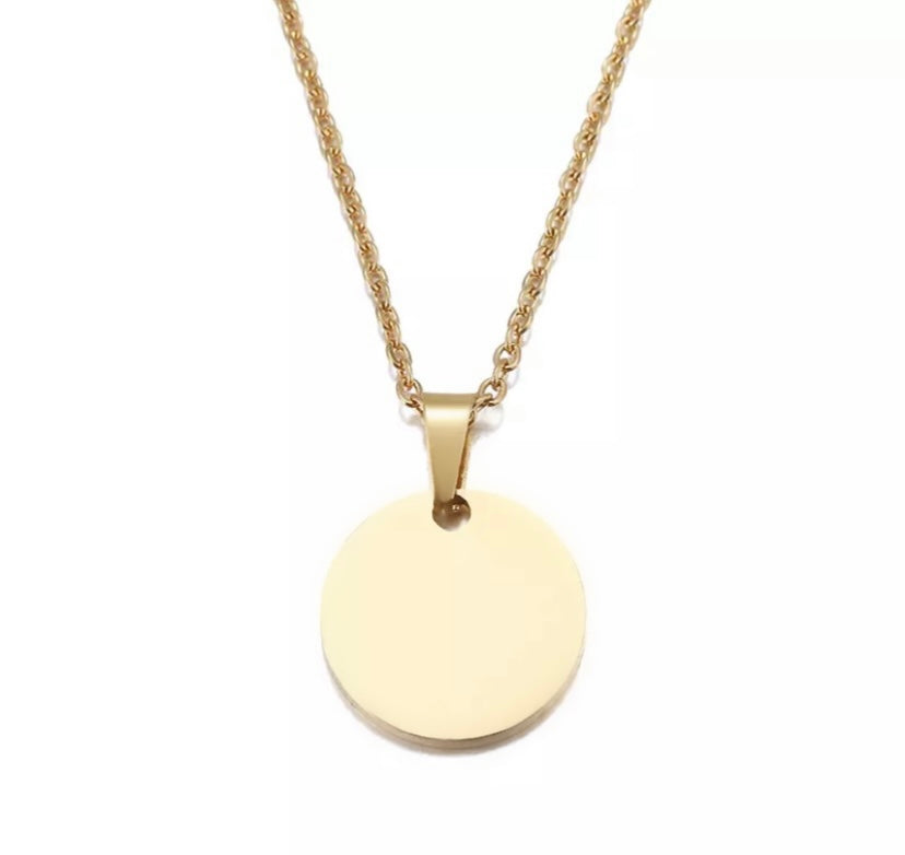 The Classic Pendant Necklace | QR Code Engravable