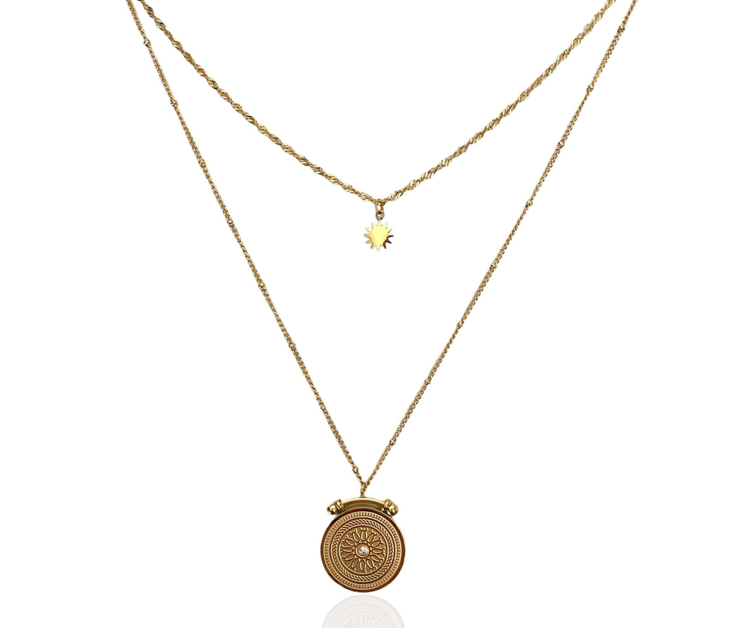 Luna Moon Necklace | QR Code Engravable