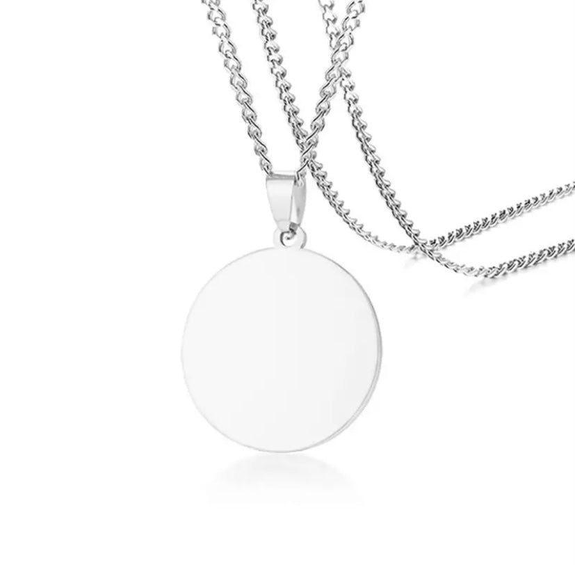 Large Classic Necklace | QR Code Engravable