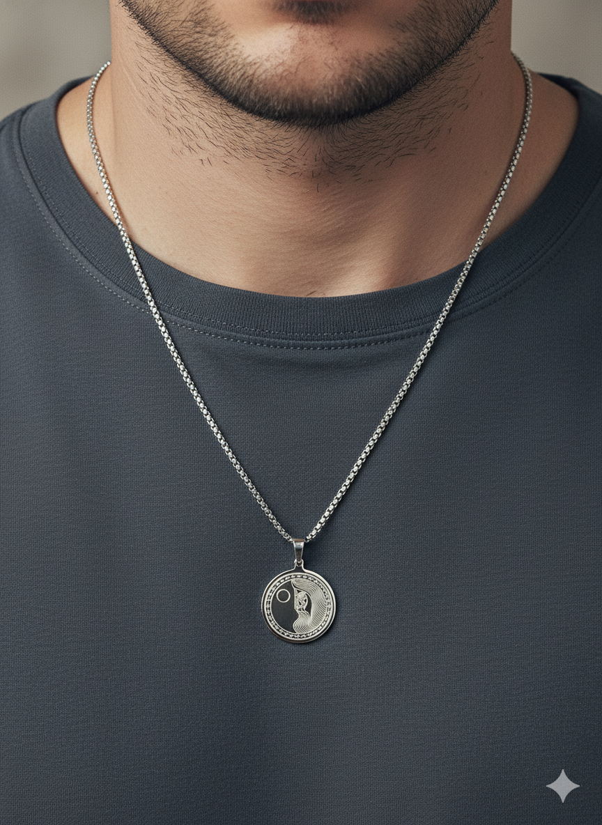 Lord of Moon Necklace | QR Code Engravable