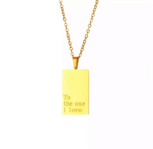 The Etoilé 'Love' Neck Chain | QR Code Engravable