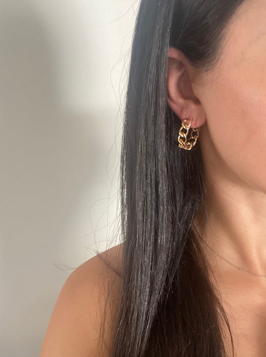 Rope Chain Ear Hoops