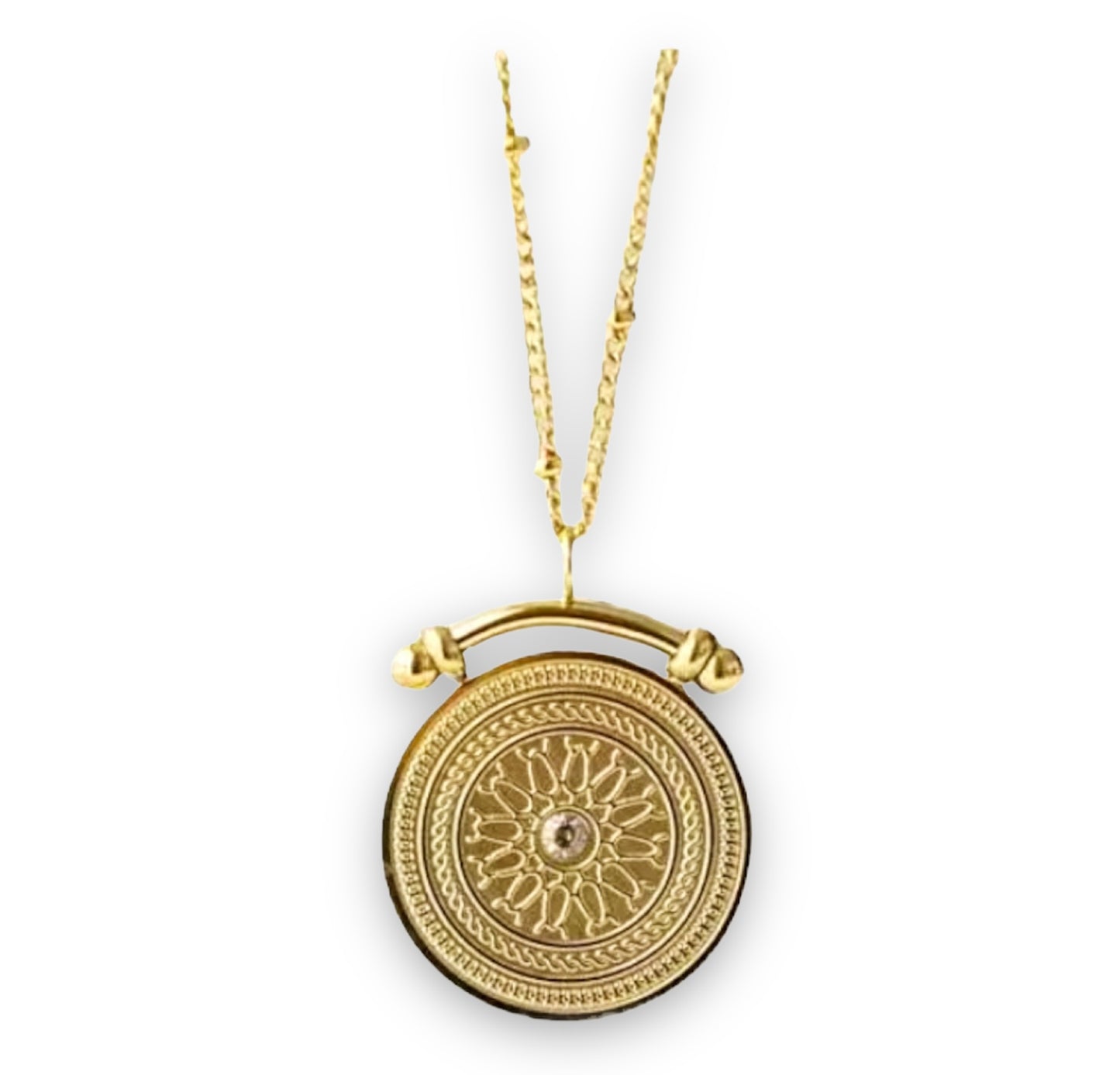Luna Moon Necklace | QR Code Engravable